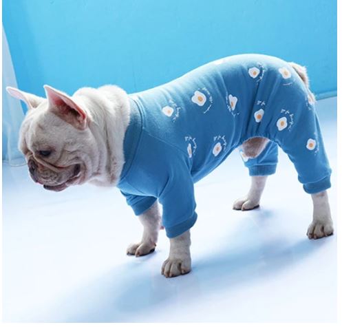 sunny side up french bulldog pajamas