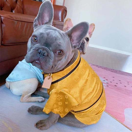 satin french bulldog pajamas