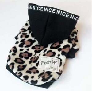 leopard hoodie for french bulldogs